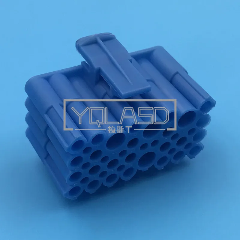 1 Set 28 Way Automotive Wiring Terminal Composite Socket AC Assembly Blue Car Plug Auto Accessories