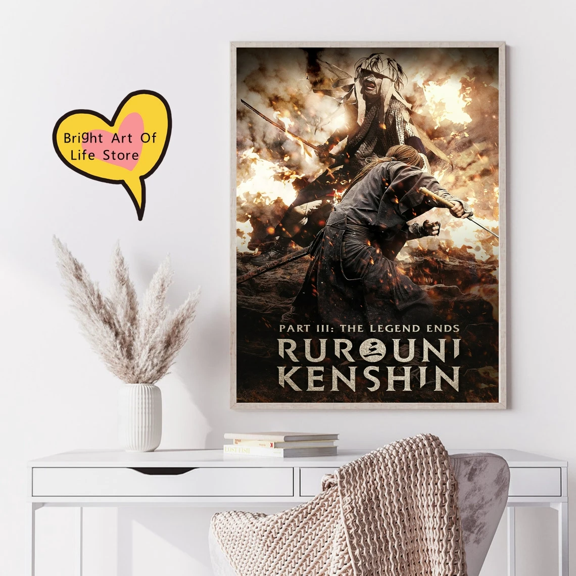 Rurouni Kenshin Part III The Legend Ends (2014) Movie Poster Cover Photo Print Canvas Wall Art Home Decor (Unframed)