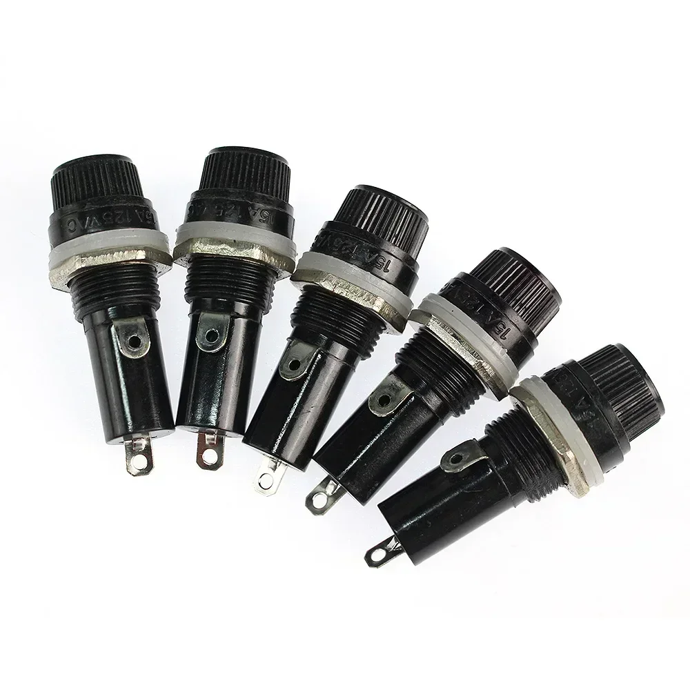 5PCS 5*20mm 6*30mm Insurance Tube Socket Fuse Holder for insurance Panel Mount Fuse Holder 5x20MM 6x30MM