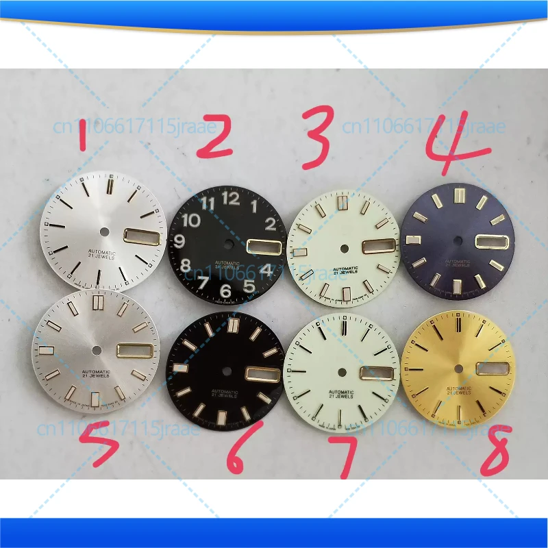 For 7009A 7s26A Movement Dial Old Version Slanted Handle 3.8 Digit Watch Dial 28.5mm Tool Parts