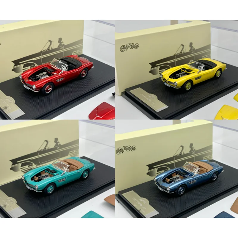 

GFCC 1:64 1957 507 Convertible Magnetic Latch Front Cover Alloy Car Model Static Collection Decorated Holiday Toys Souvenir Gift