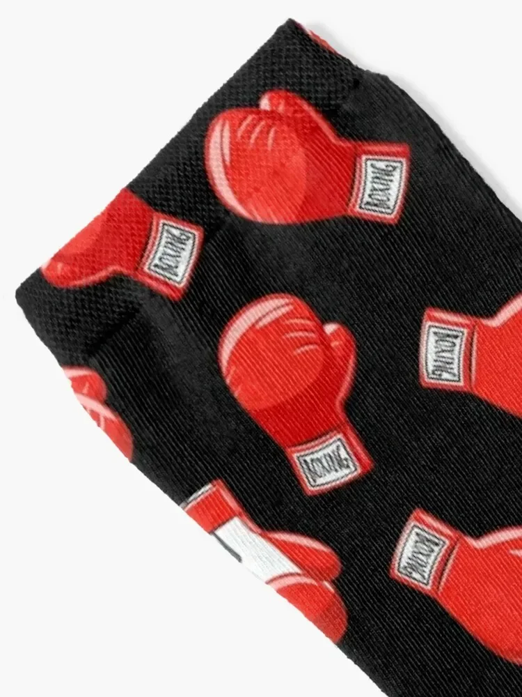 Red Boxing Gloves Socks floor FASHION colored sheer Girl'S Socks Men's