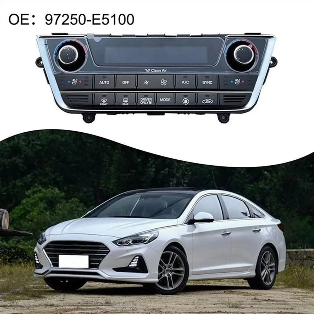 L96A Automatic Constant Temperature Air Conditioning Panel Controller Switch 97250-E5100 97250E5100 for Hyundai Sonata 9
