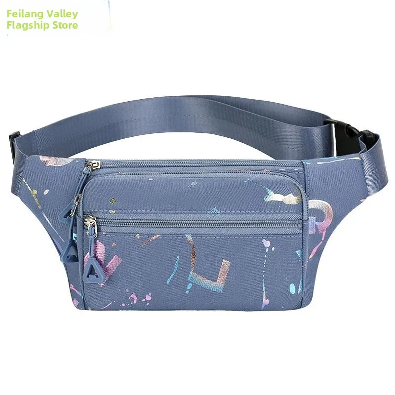 Men's Large Capacity Running Outdoor Sports Wallet Fanny Pack Waterproof Mobile Phone Wallet Casual Geometry Pattern