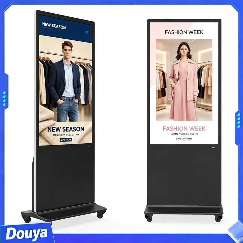 Floor Standing Video Player Touch Screen Interactive 43 Inch Vertical Display Tv Lcd Advertising Display Stand