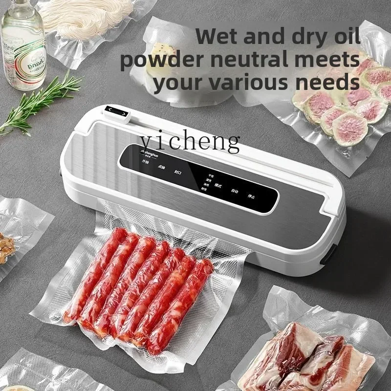 cc27 Vacuum Sealing Machine Household Food Packaging Bag Evacuation Plastic Sealing and Fresh-keeping