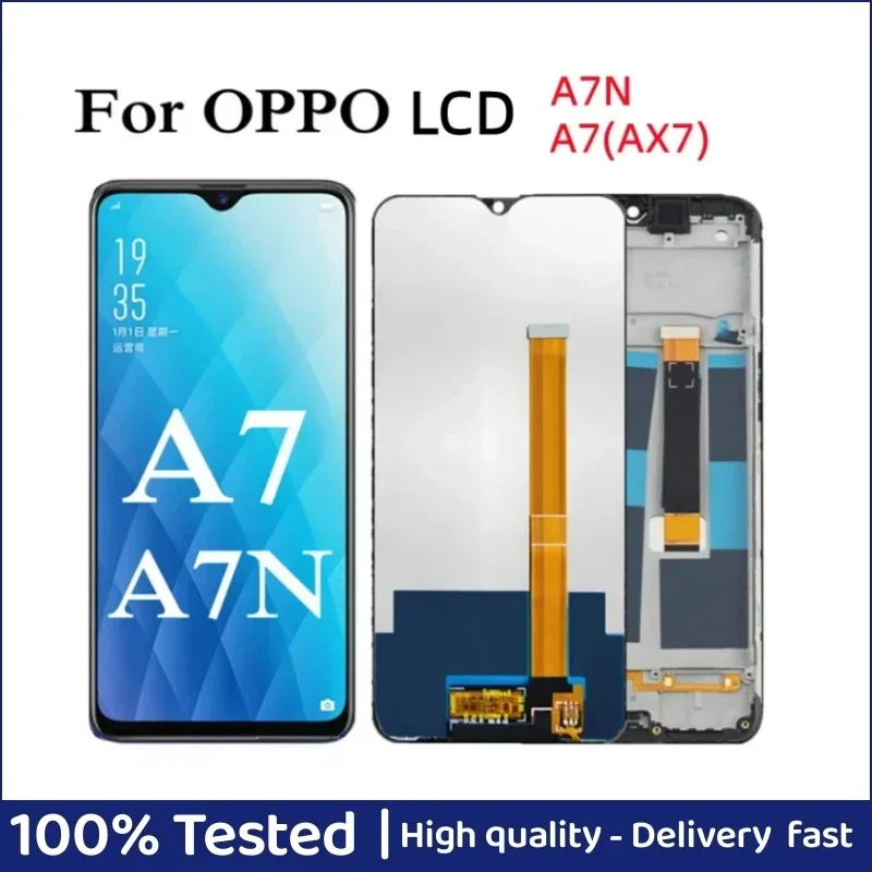 

AAA+ quality 6.2" LCD For OPPO A7 AX7 PBFM00 LCD Display Touch Screen Digitizer Sensor Assembly Replacement