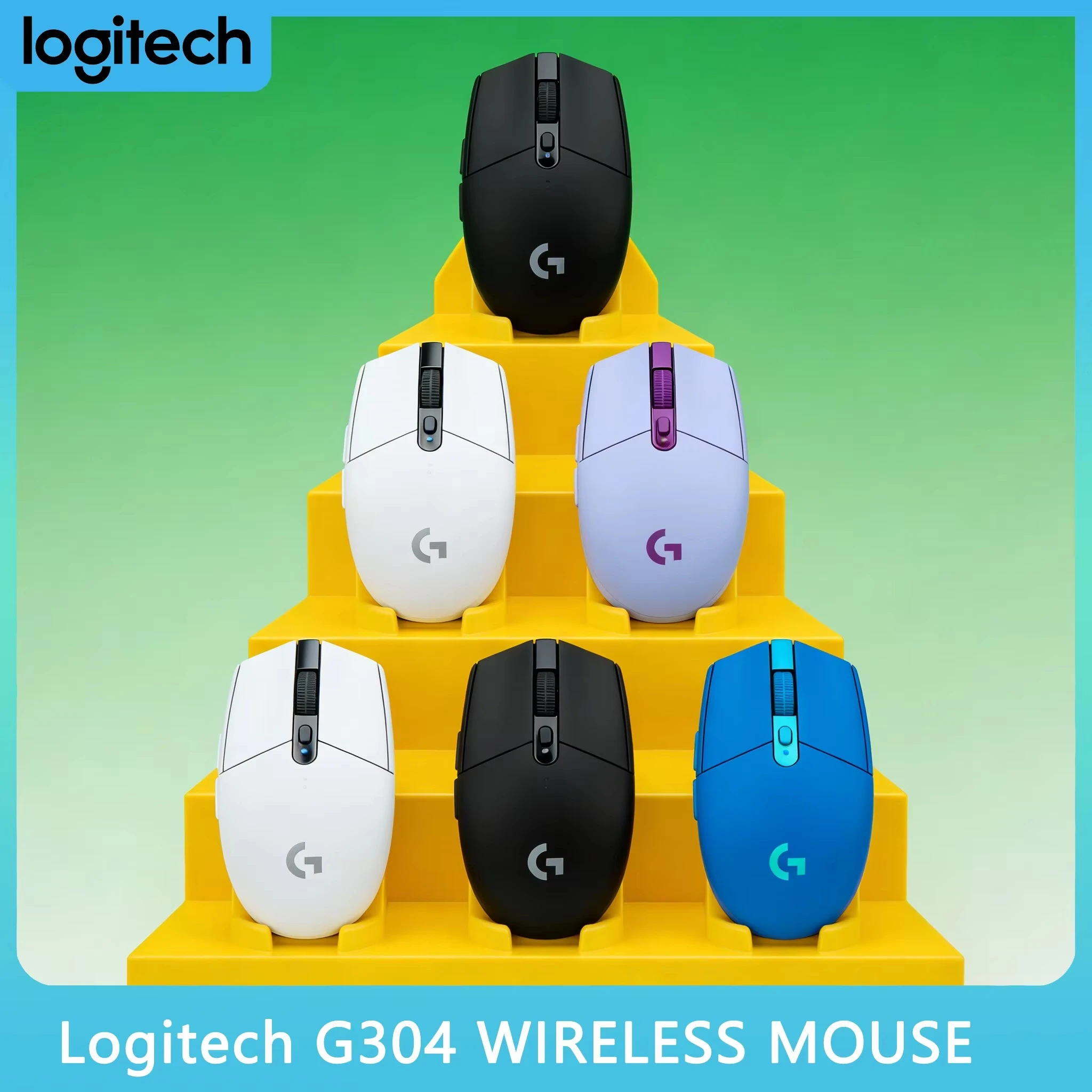 

Беспроводная мышь Logitech G304 Next Gen Lightspeed Hero 12K для игр на ПК, ноутбуках и Mac с индикацией низкого заряда батареи
