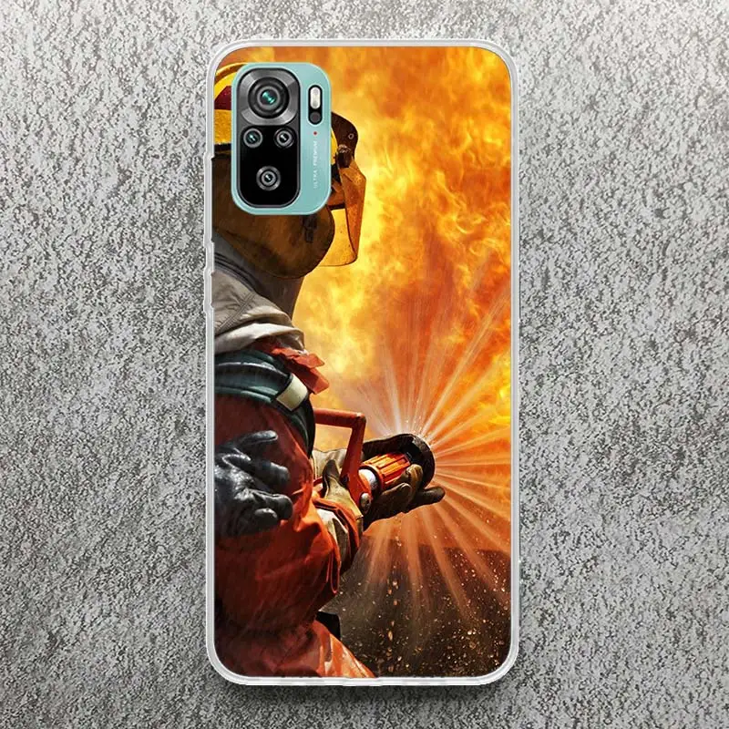 Firemen Hero Flame Phone Case For Xiaomi Redmi 9 9A 9C 9T 10 10A 10C 12 12C 8 8A 7 7A 6 6A S2 K20 K40 Pro Soft Silicone Cover