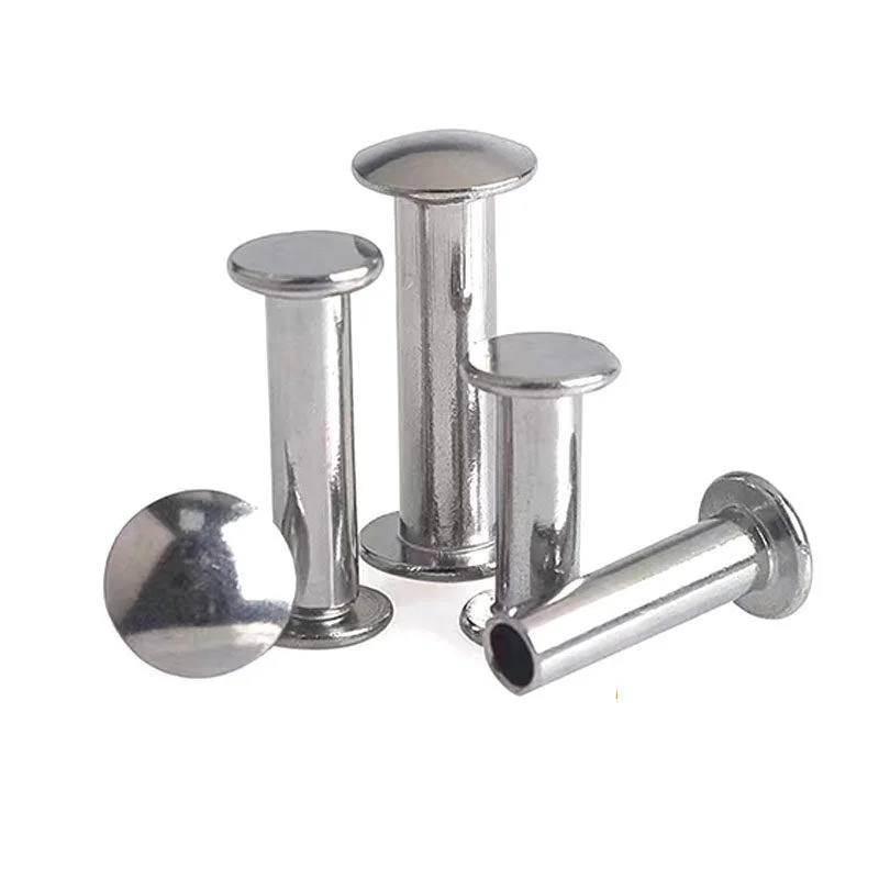 Photo Album Binding Rivet Round Head Half Semi Hollow 304 Stainless Steel M6 Rivet Set