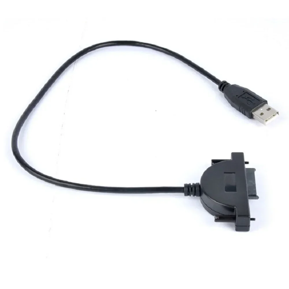 SATA Cable USB 2.0 to Mini Sata II 7+6 13Pin Adapter For Laptop CD/DVD ROM Slimline Drive Converter Cable Screws Steady Style