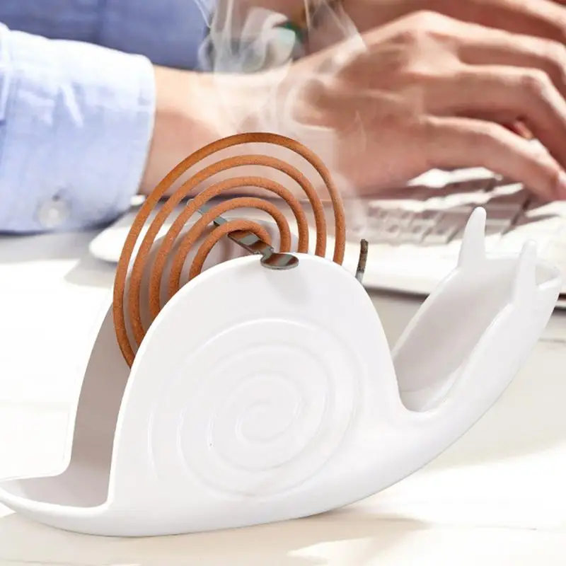 Repeller Incense Stick Holder With Storage Tray Incense Coil Snail Holder Rack Bedroom Living Room Fireproof Incense Holder