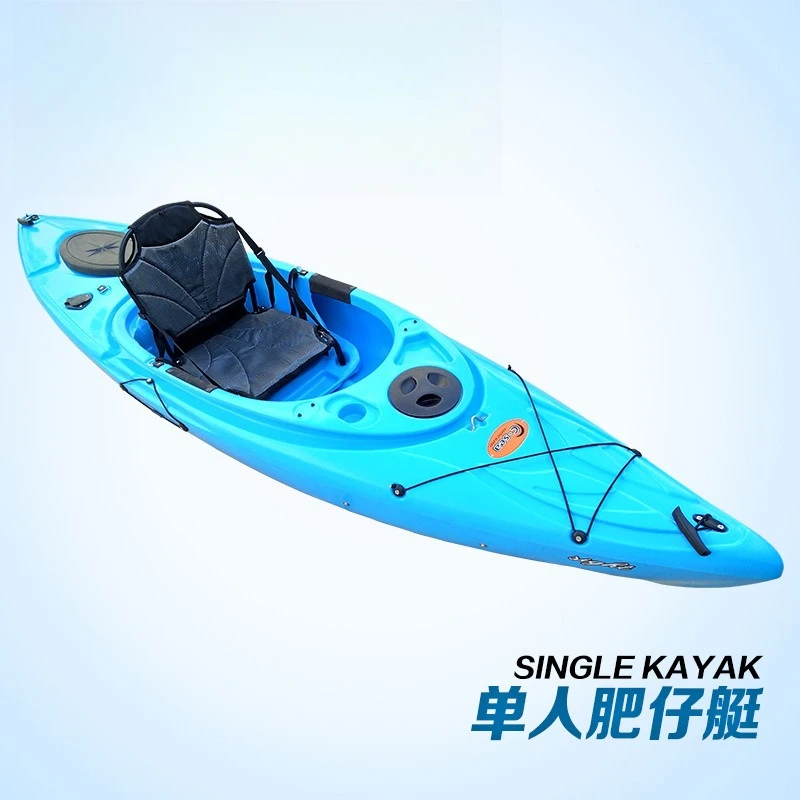 Single Person Kayak, Plastic Boat, Rotomolded Canoe, 30000 Capacity, Lightweight, Durable, Stable, for Fishing and Recreation view 2