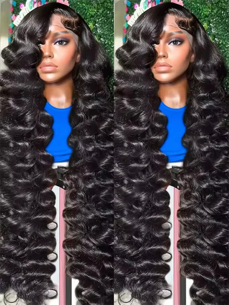 

40 46 Inches Curly Wigs 13x6 Lace Frontal Human Hair Wig Brazilian Loose Deep Wave 13x4 Natural Wave Lace Frontal Wigs For Women