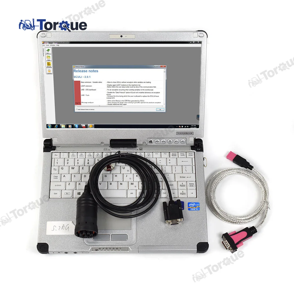 

auto diagnostic scanner for Sculi Liebherr diagnosis software + wire harness+Thoughbook C2 laptop Liebherr diagnostic scanner