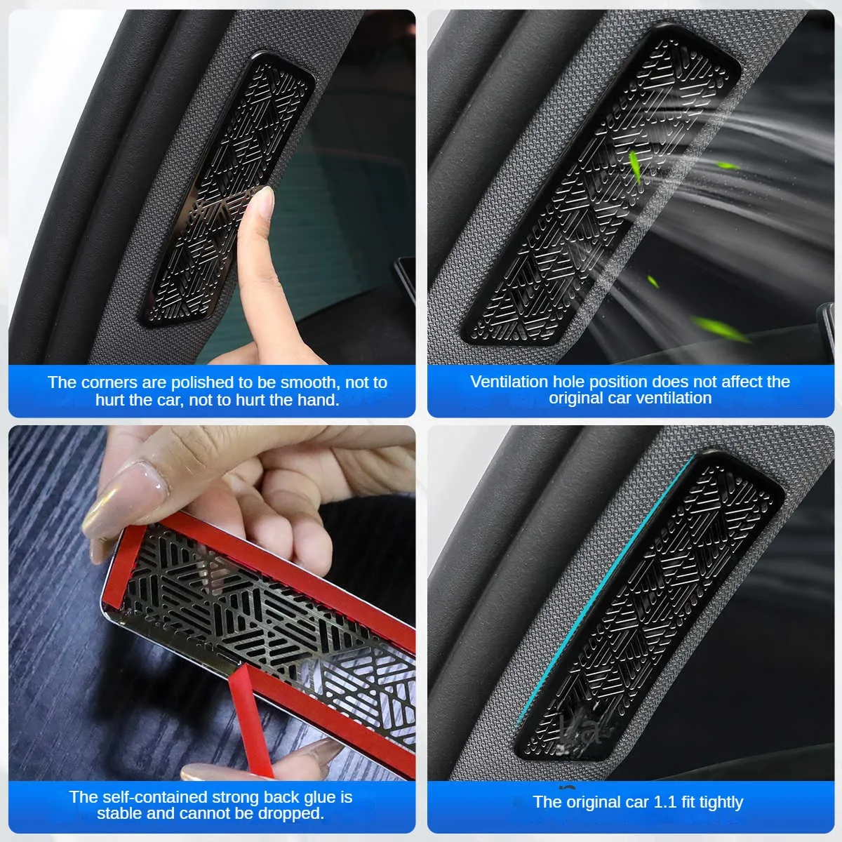 لسيارات BMW 5 Series i5 G60 G68 2024 باب السيارة عمود مكبر الصوت منفذ الصوت غطاء لوحة ملصق مائي ملصق معدني ملحقات داخلية