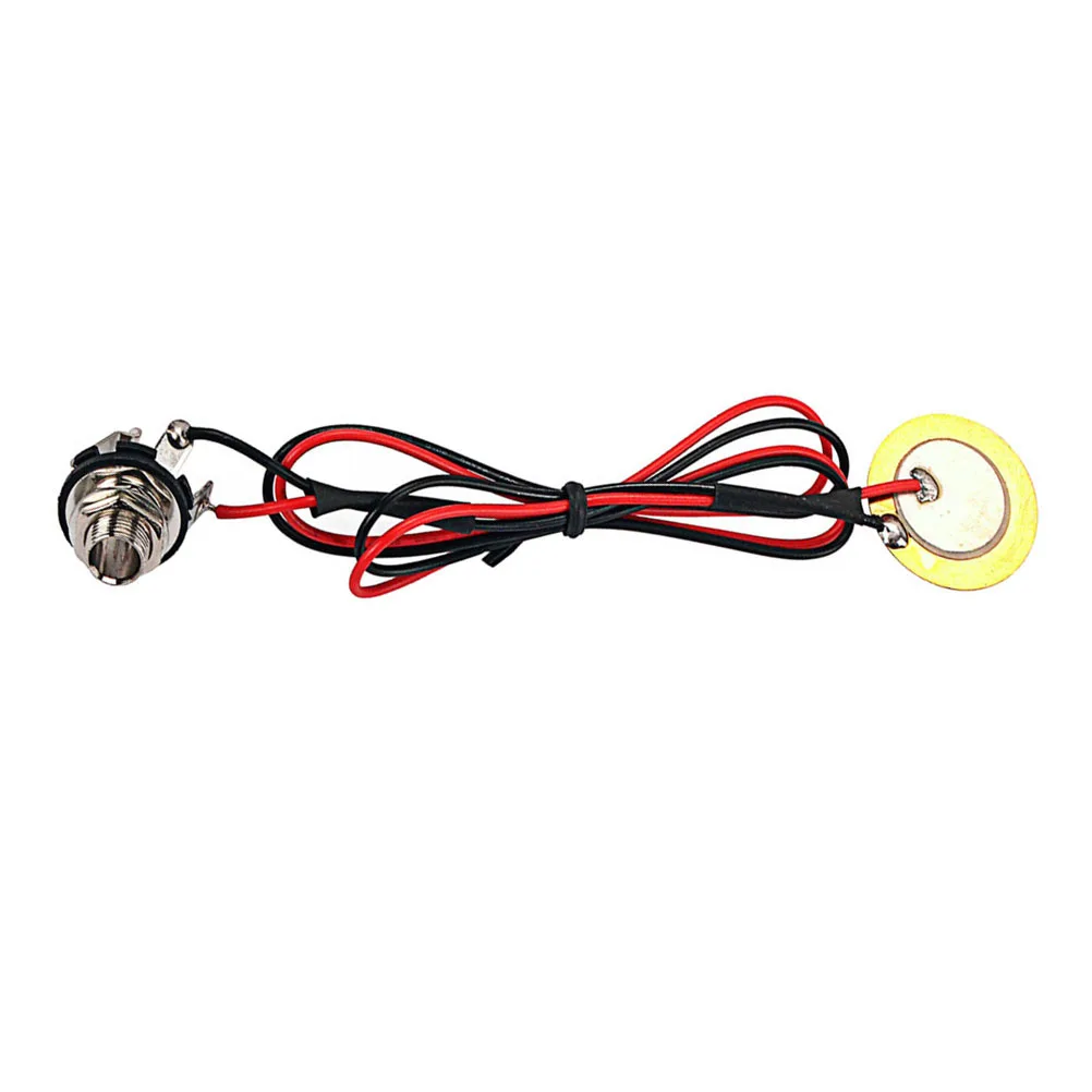 

Single Piezo Pickup for Acoustic Guitar Mandolin Violin Pre-Wired Amplifier Drum Trigger Transducer Single Piezo Pickup