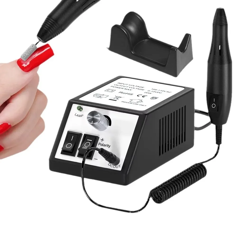 20000RPMプロ仕様ポータブル電動ネイルドリルマシン マニキュア バフ研磨 甘皮除去 フットケア マニキュアツール