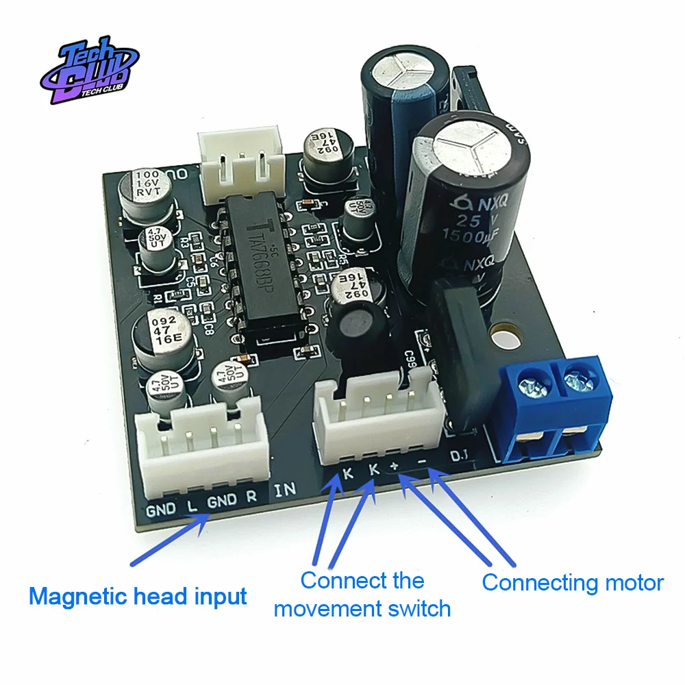 

TA7668 Tape Drive Deck Magnetic Head Preamp Preamplifier Board Shielded Wire for Electronic Component Accessories