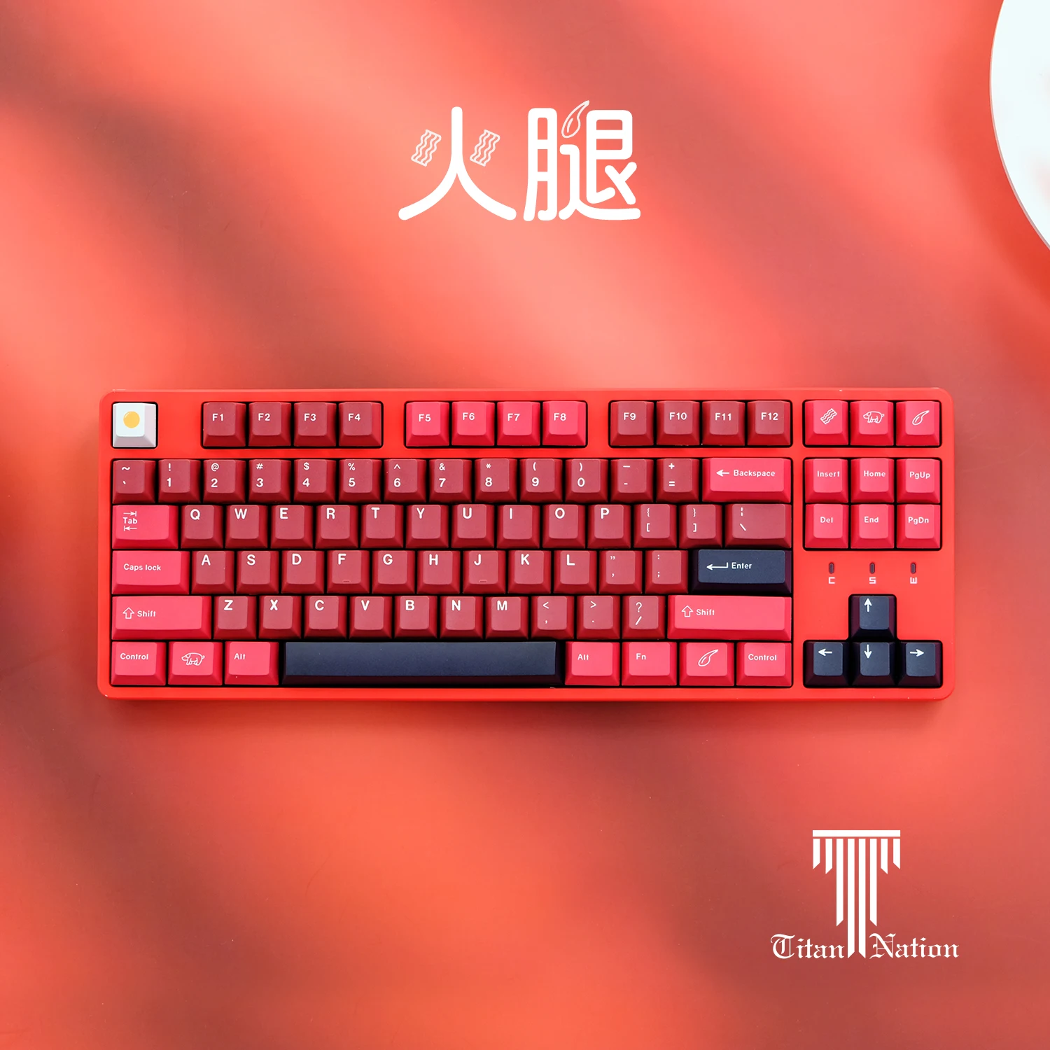 GMK Replicated Ham Theme Keycaps 129 Keys PBT Cherry Profile Key Cap Thermal Sublimation Mechanical Keyboard Keycaps