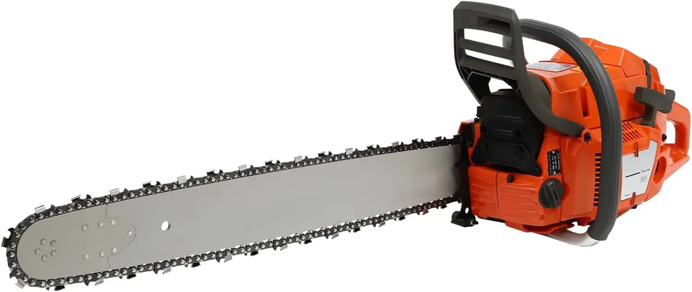 Gas Chainsaw With 24 Inch Guide Bar,2-Stroke 65Cc Gasoline Power Chain Saws With Handle+Fuel Tanks For Trees Gas Powered Wood