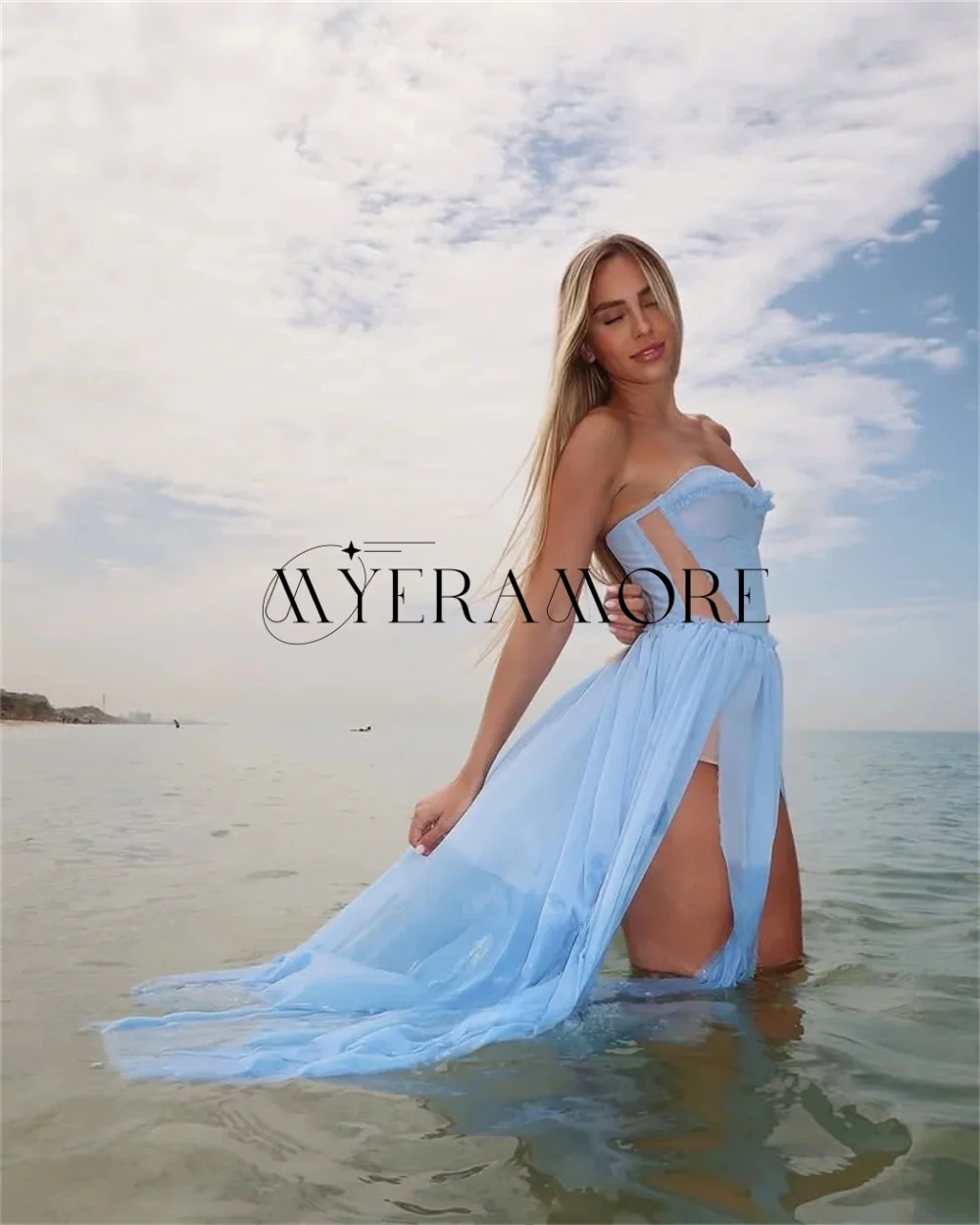 Einfache herzförmige Abendkleider, A-Linie, Rüschen, Seitenschlitz, Party-Abschlussball-Kleider, maßgeschneidert