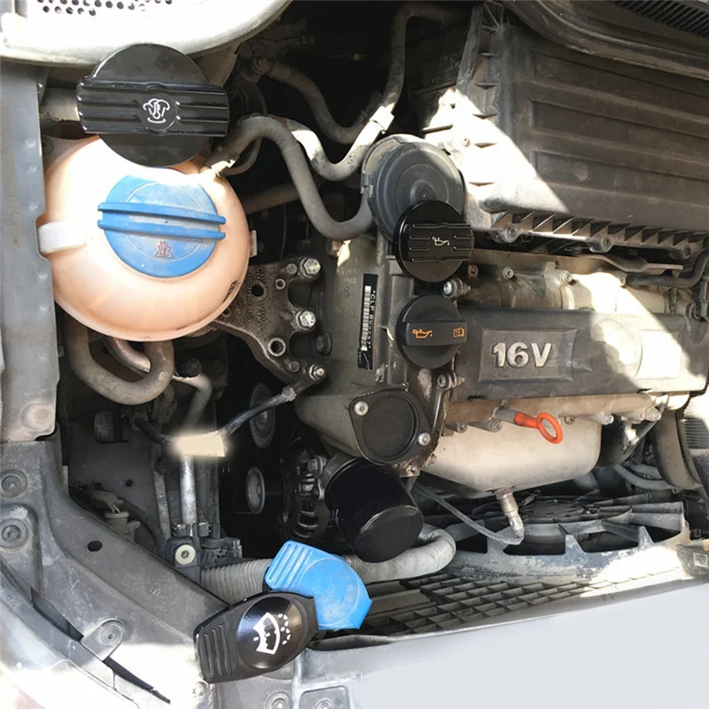 

Classy-Aluminium Oil Cap Tank Cap Bottle Cap For VW CC Golf 6 R MK6 Scirocco EA888 Engine Protect Original Cover