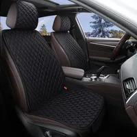 Universal Car Seat Cover Protector Linen Front Rear Back Flax Summer Cushion Pad Mat Sedan Suv Pick-up Car Interior Accessories