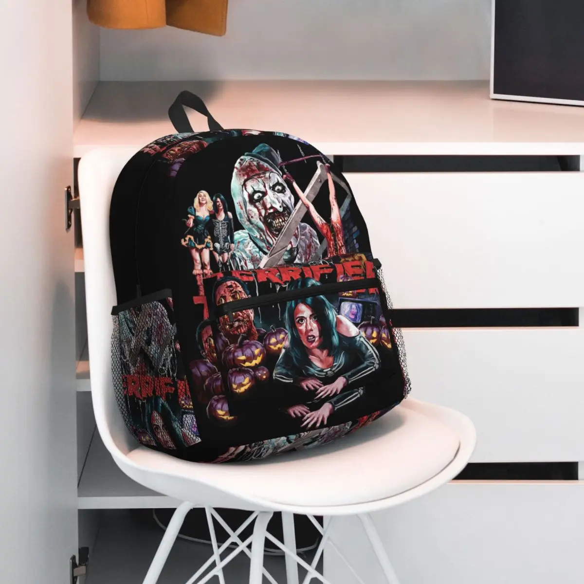 

Рюкзак Terrifier в стиле ретро, рюкзак большой емкости для мальчиков и девочек, школьная сумка, сумки на плечо для мужчин и женщин