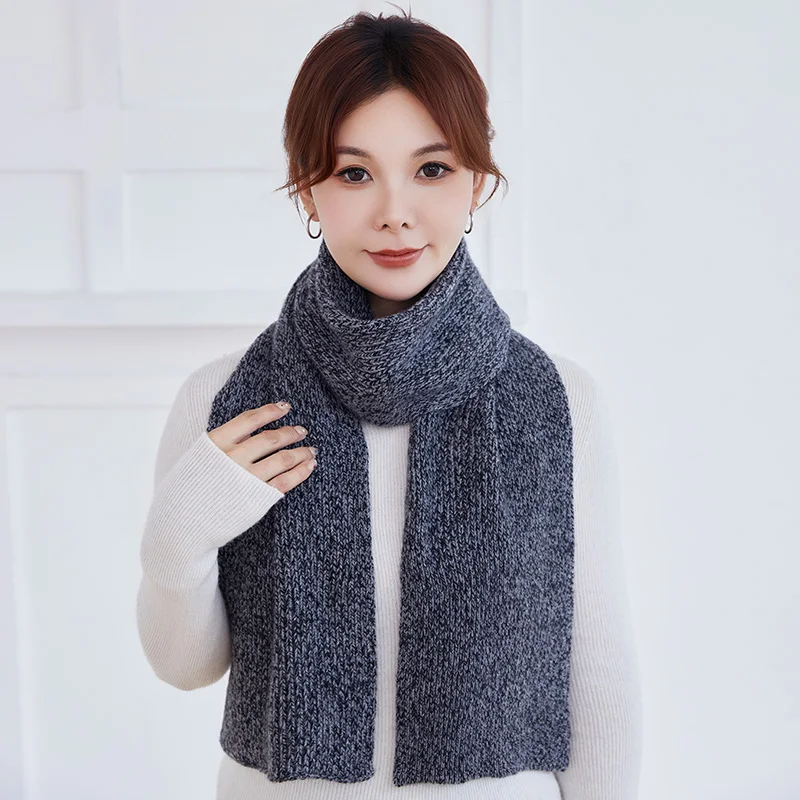 MVLYFLRT Women's A-Class 100% Pure Cashmere Scarf Fashionable Floral Yarn Knitted Winter Warmth And Neck Protection Accessory