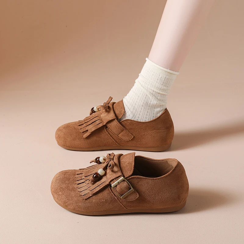 

CRLAYDK женские лоферы без шнуровки с кисточками, модные кроссовки, повседневные замшевые удобные туфли на плоской подошве для вождения, мокасины, прогулочная обувь