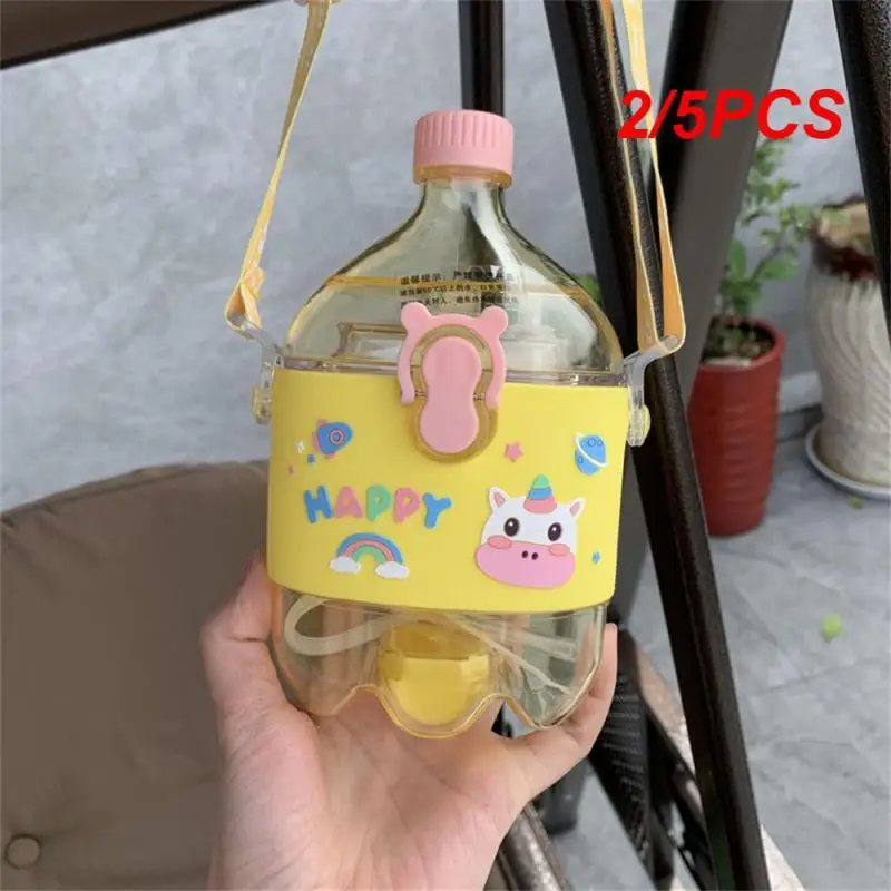 2/5PCS Summer Pleasure Spray Cooling Cool Down Childrens School Anti-fall Water Cup Instagram-style Drinking Utensils Lovely