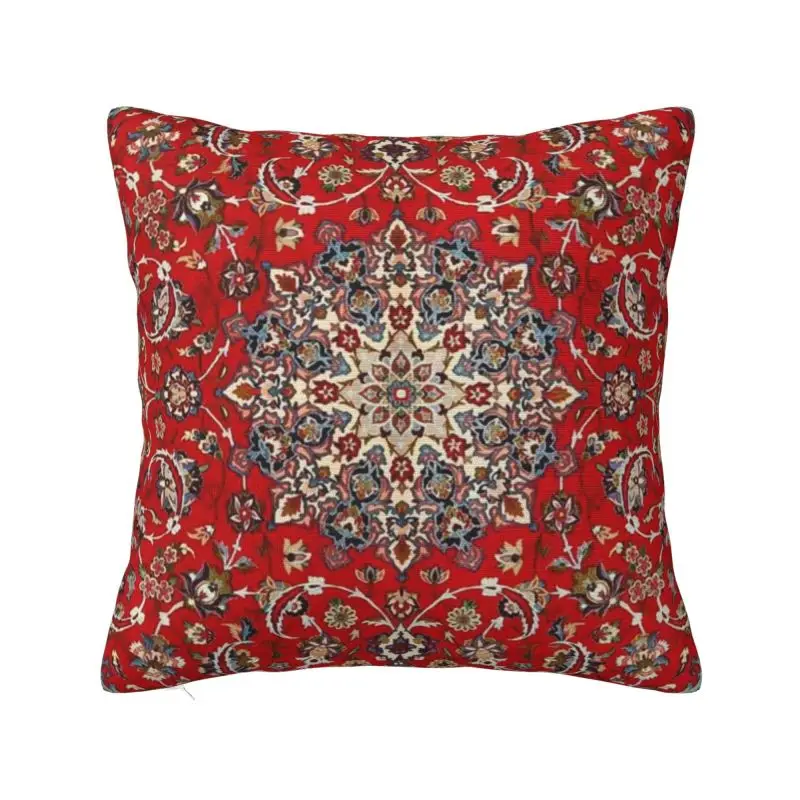 Custom Silk Wool Persian Rug Pillow Living Room Decoration Fashion Bohemian Ethnic Kilim Outdoor Cushions Square Pillowcase