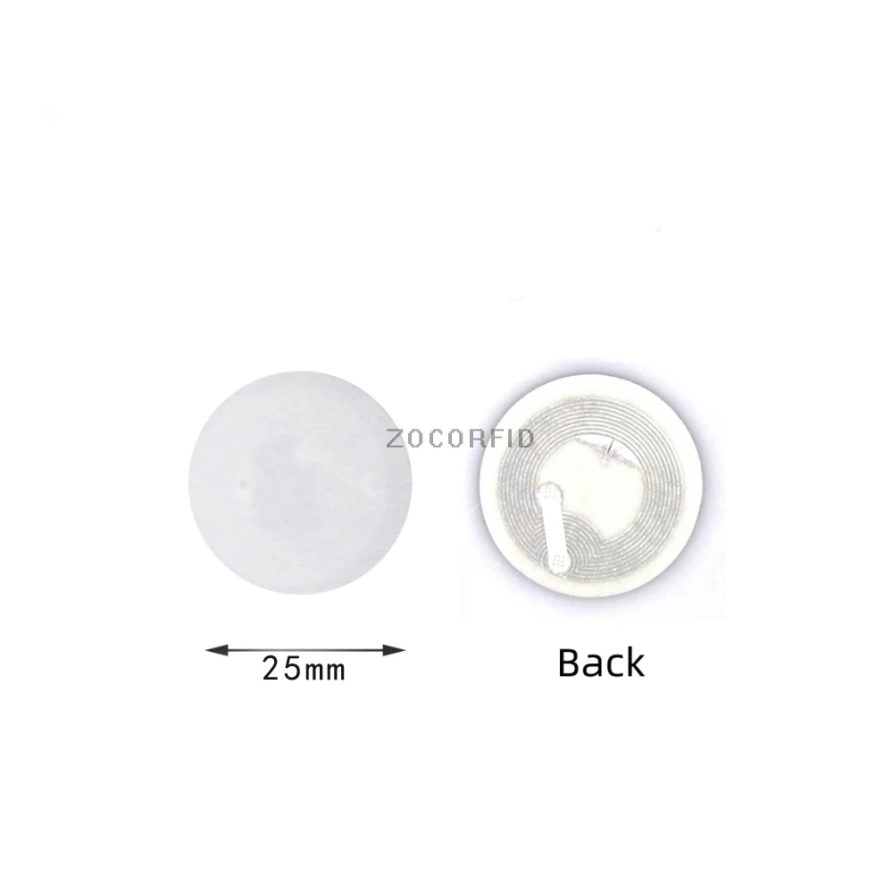 1000pcs/Lot Dia=25mm I-CODE SLIX 13.56MHZ ISO15693 NFC tag Sticker Universal RFID Tags NFC Phones NFC reader