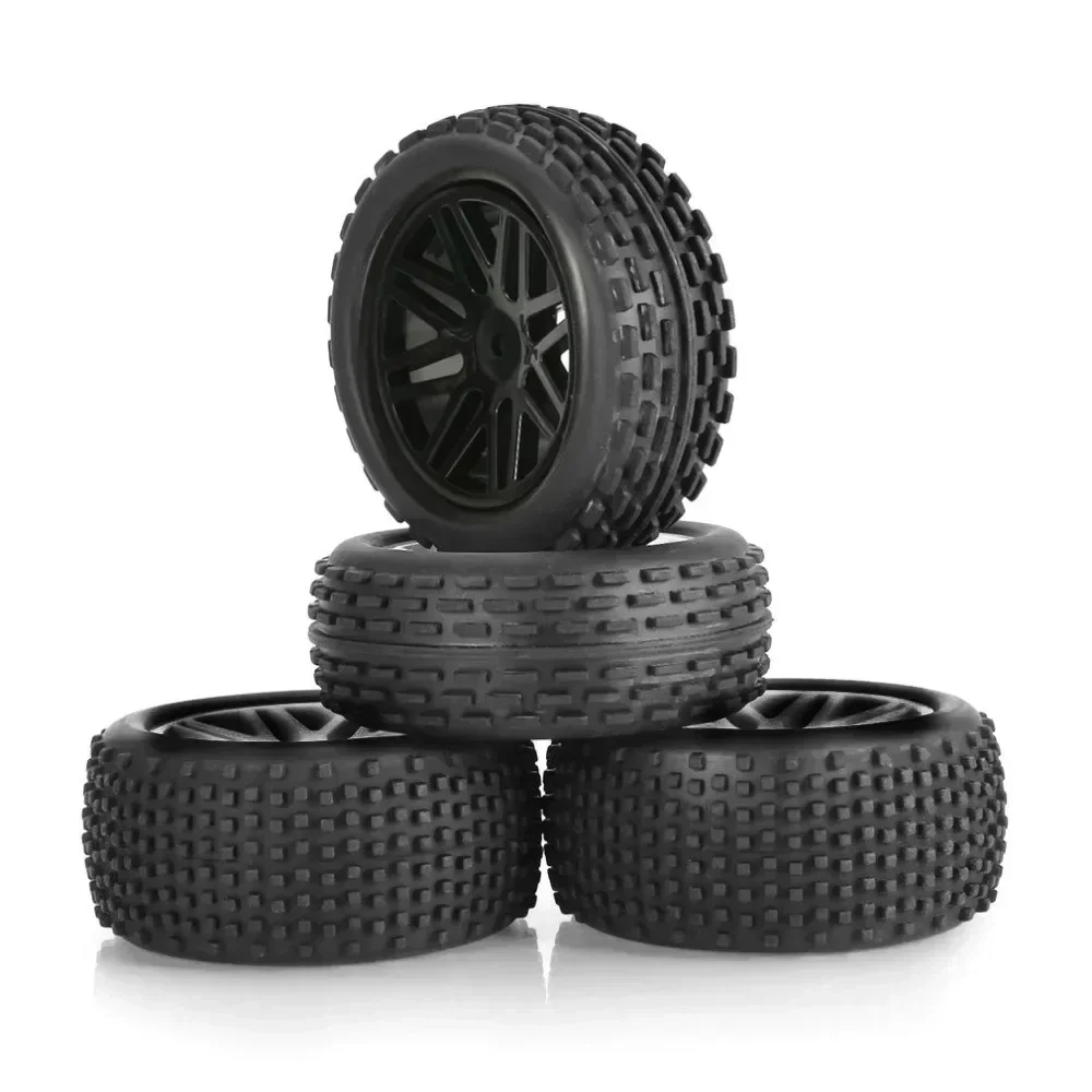 

4Pcs 86mm for Wltoys 144001 124019 104001 RC Car Upgrade Parts 1/10 1/12 1/14 Scale Off Road Buggy Tires Wheel Tyre