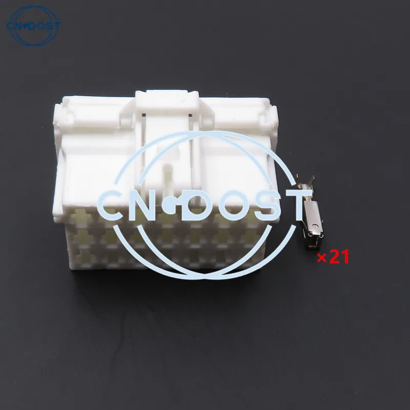 

1 Set 21 Pin AC Assembly White Car Electric Cable Plug Car Male Female Unsealed Socket 967635-1 2-967630-1 7-968975-1