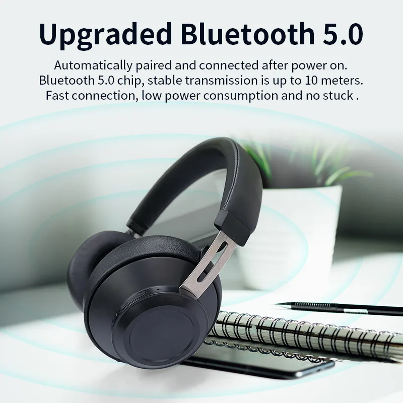 # Bluedio BT5 draadloze hoofdtelefoon bluetooth headset bedraad over het oor sport headset 57mm drive 15-20 uur speeltijd microfoon voor telefoongesprek