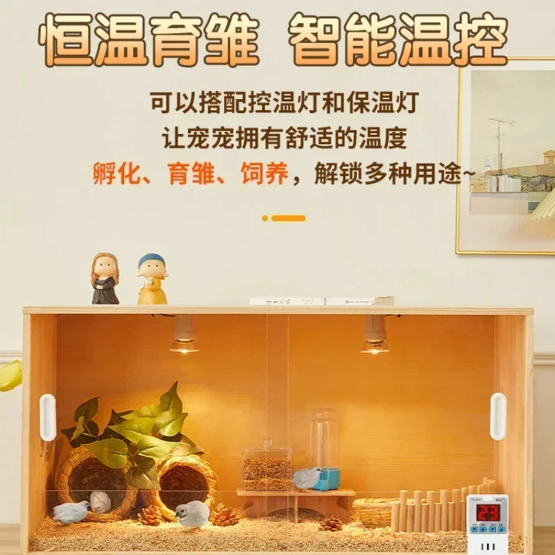 

Chicken pet raising box sliding door household full set landscaping hut Luding chicken raising box cage brooding Hot sales