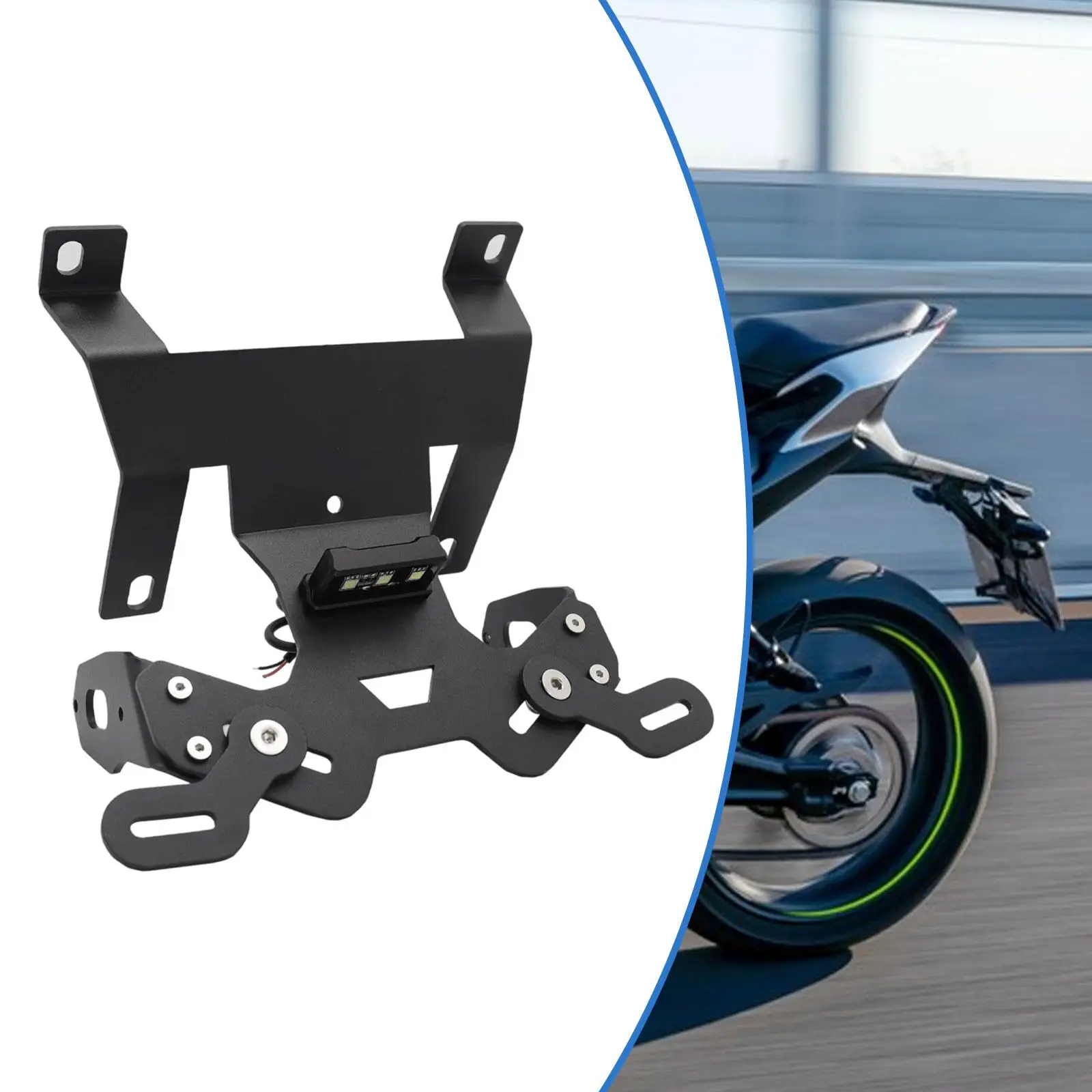 دراجة نارية لوحة حامل تصاعد قوس سهلة التركيب لوحة دعامة إضاءة ل CB125R CB150R CB30or