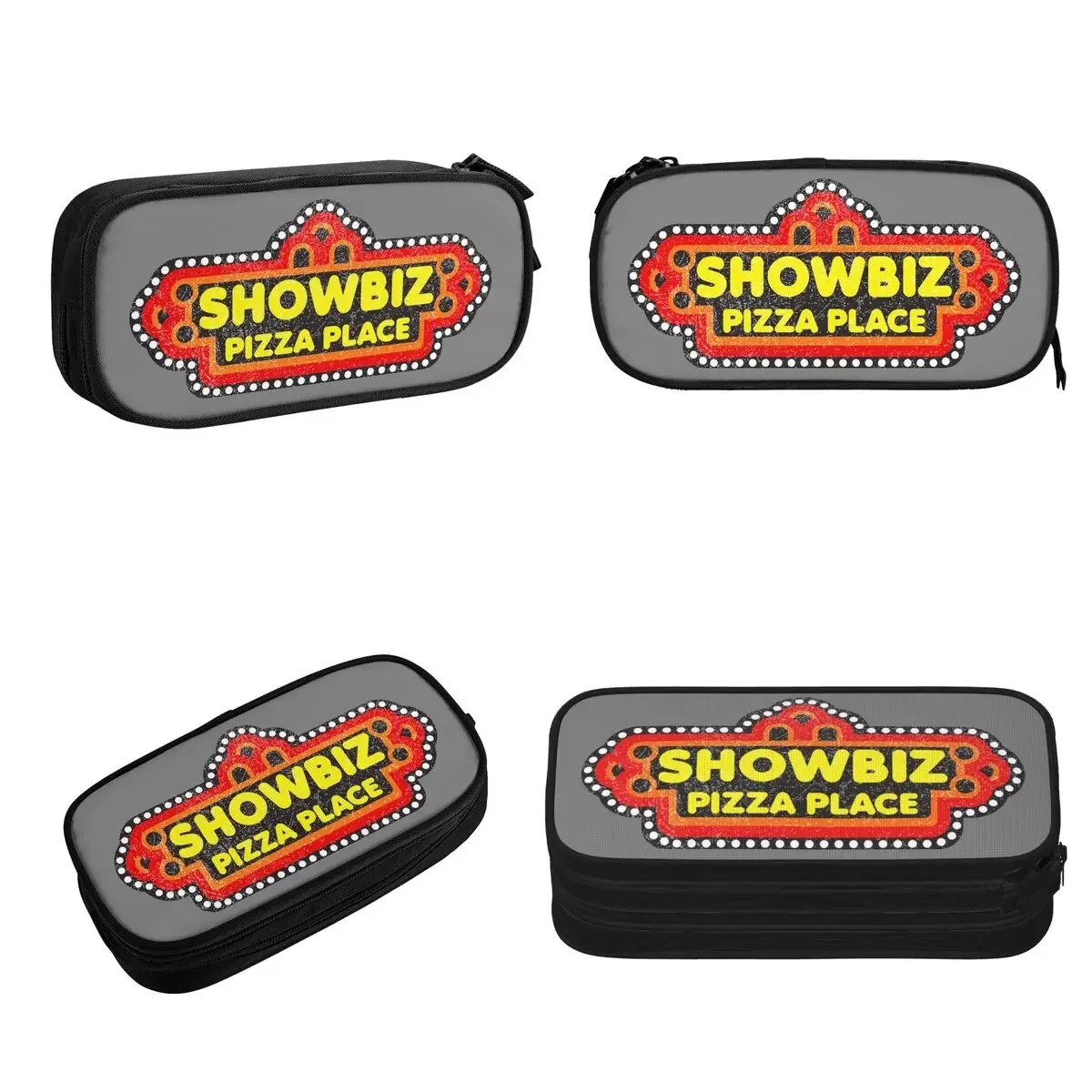 Showbiz Pizza - Distressed Design Pencil Cases Big Capacity Pen Bags Pen Box Pencil Pouch For Boys Girls Students School Office