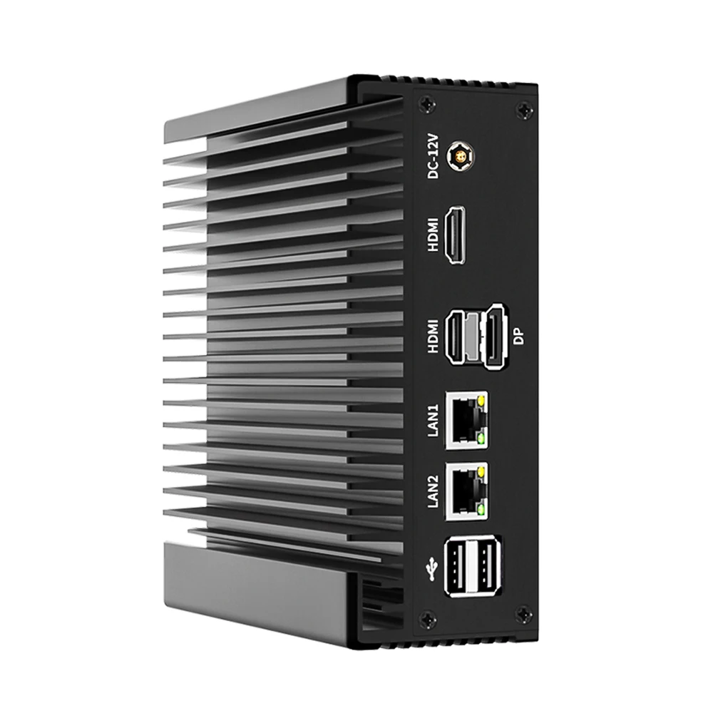 Mini Gaming PC 12th Gen N100 Fanless PC 32GB RAM 1TB ROM Windows 11 Pro 4K Triple Display Desktop PC on Home Office Education