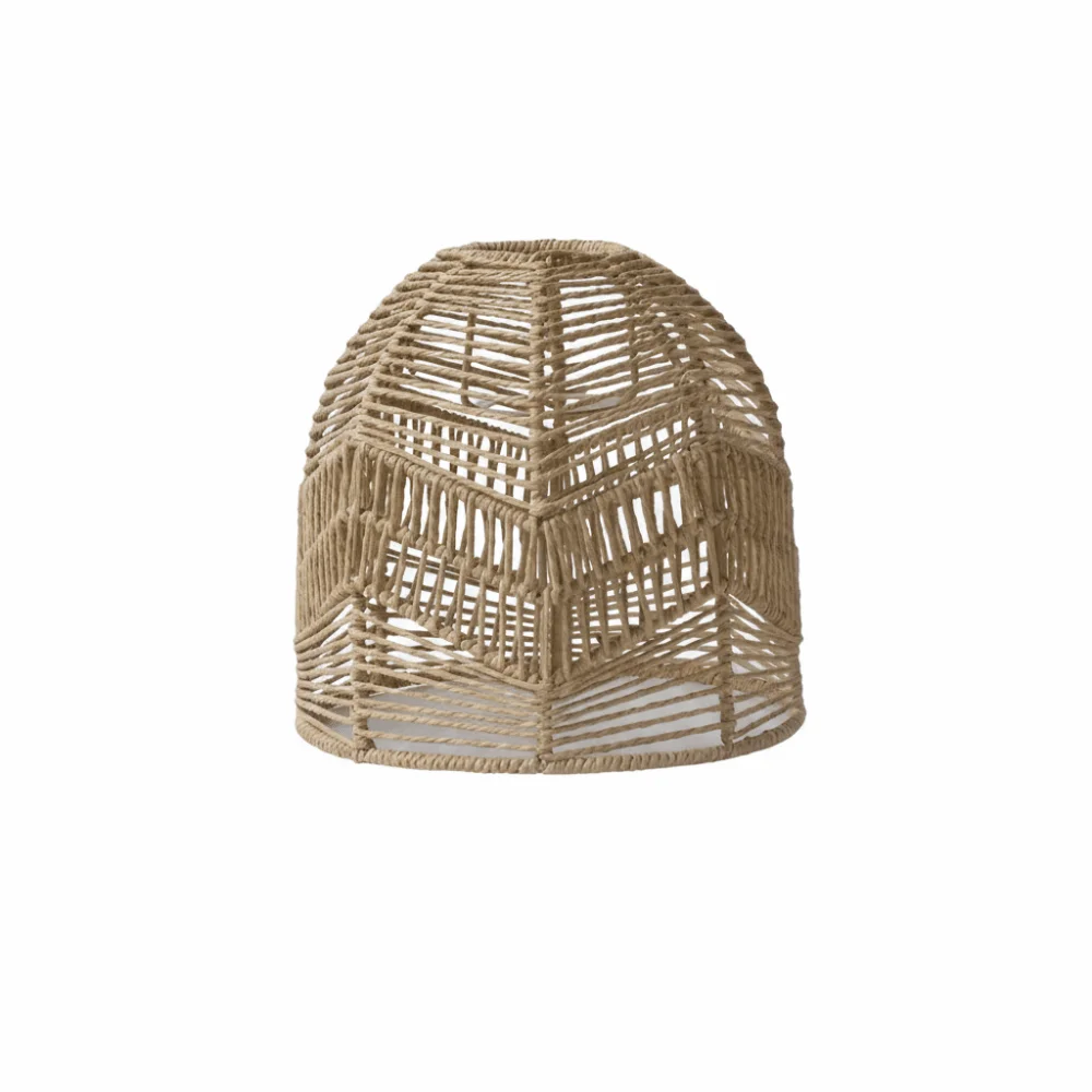 Handwoven Paper Rope Lamp Shade Natural Rattan Hand-Woven Bamboo Bamboo Lantern Pendant Lamp Decorative Minimalist