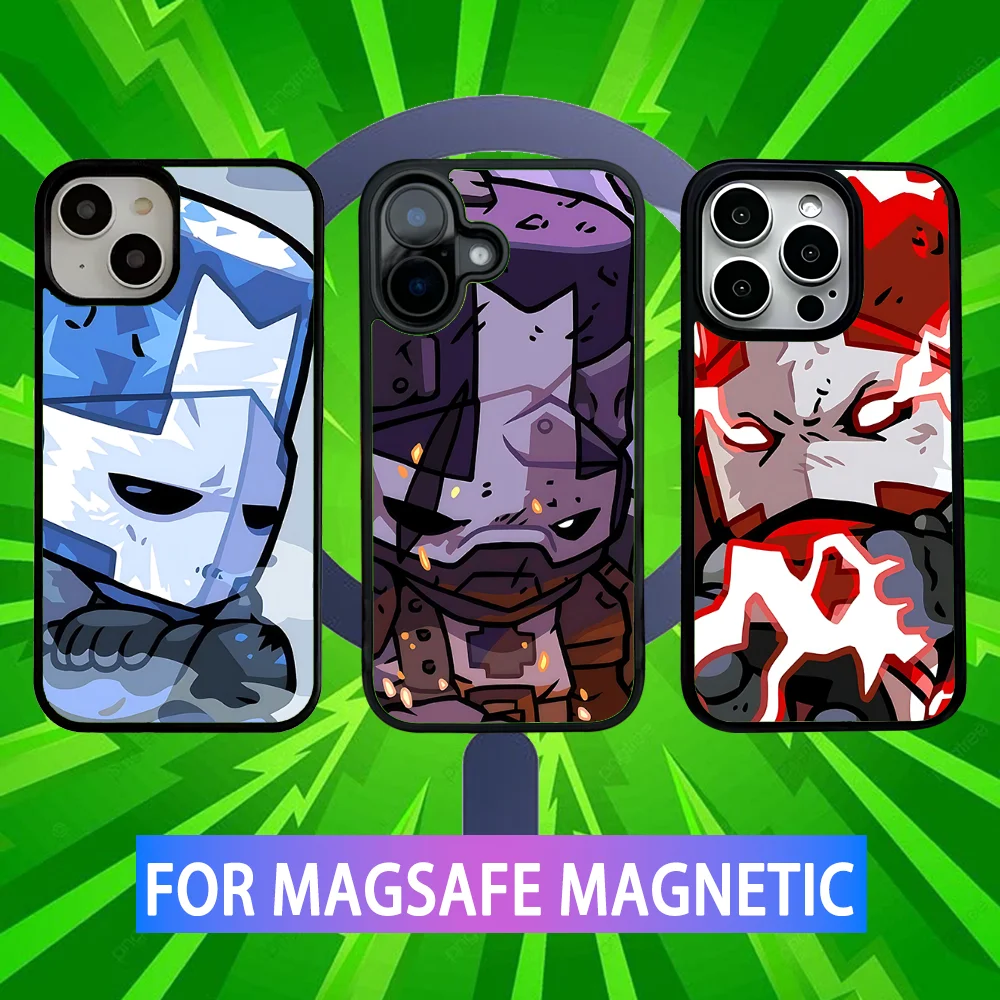 

C-Castle Game C-Crashers Phone Case For iPhone 16,15,14,13,12,11,Pro,Max,Plus,Mini,SE New Magsafe Magnetic Wireless Charging