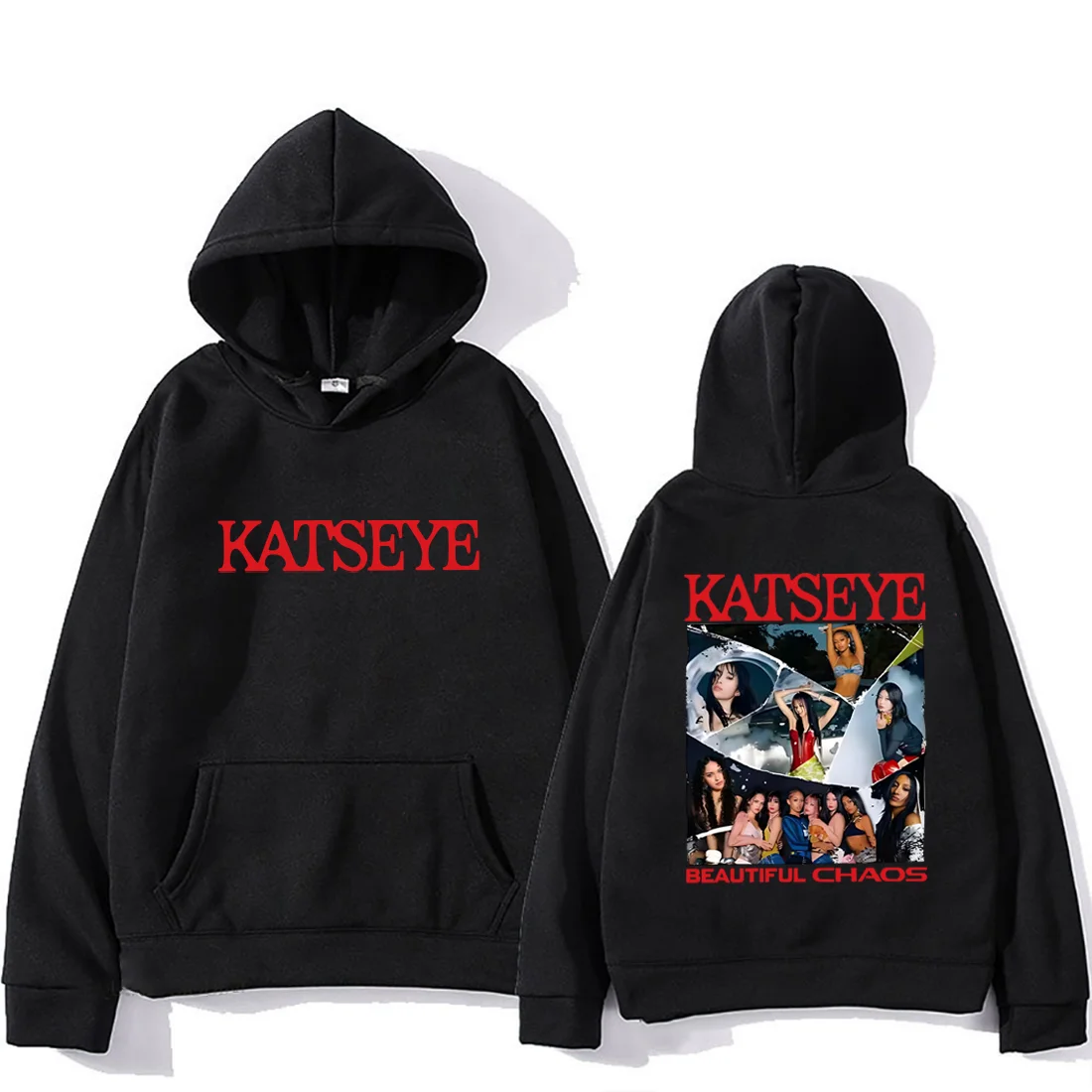 

KATSEYE The Beautiful Chaos-Sudadera Con Capucha Para Hombre Y Mujer Ropa De Calle De Otoño E Invierno Ropa Vintage Jerséis