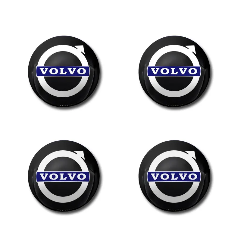 4szt 56mm Emblemat Kołpaki centrujące koła Naklejki na felgi samochodowe Akcesoria do Volvo Xc90 S60 S80 Xc60 Xc70 Xc90 Fh V50 S40 C30