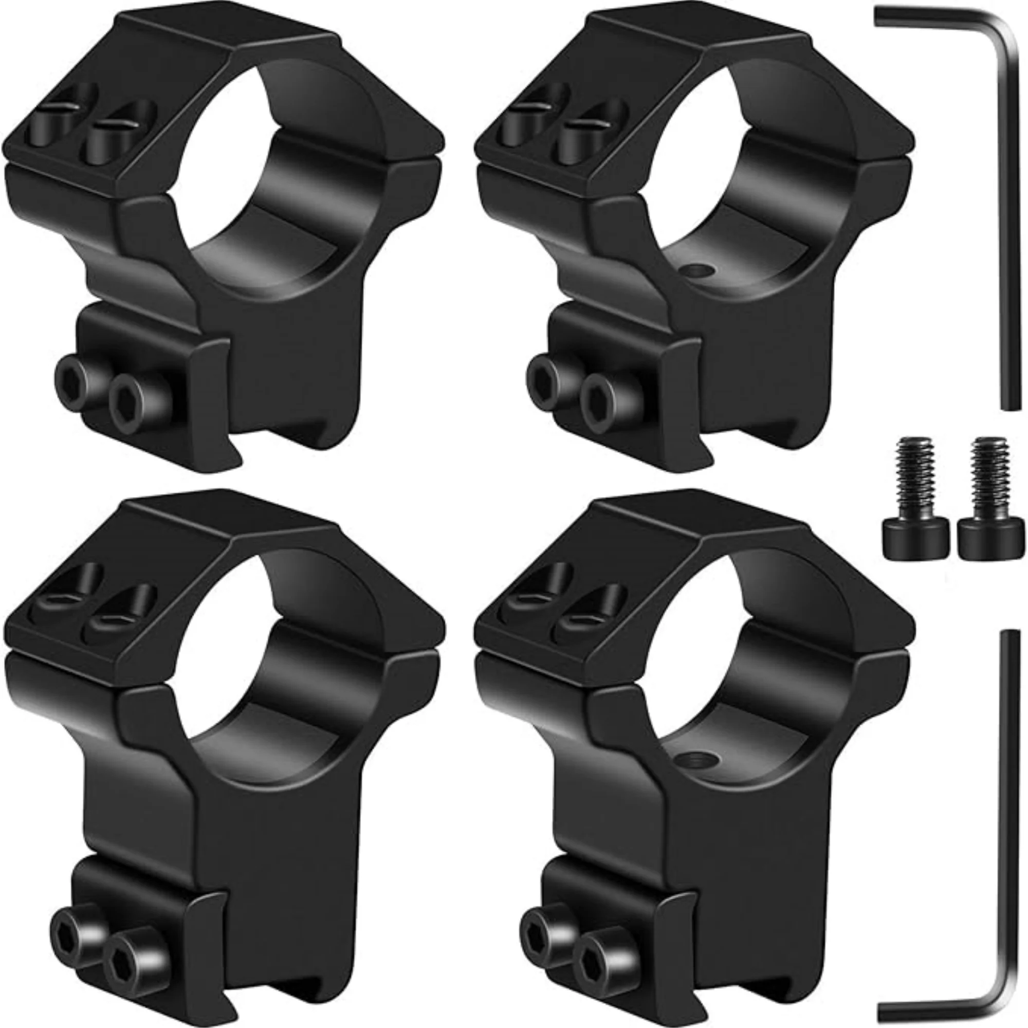 1 Inch Dovetail Scope Rings Set Of 2 2Pcs High/Medium Profile Scope Mount For 11 Mm Dovetail Rails