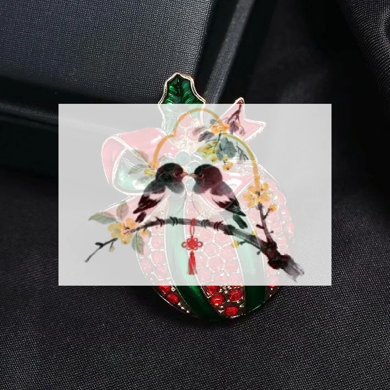 Christmas Rhinestone Brooch With Red Green Enamel Bow Holly Decor Perfect For Holiday Outfits Parties Festive Gift Giving