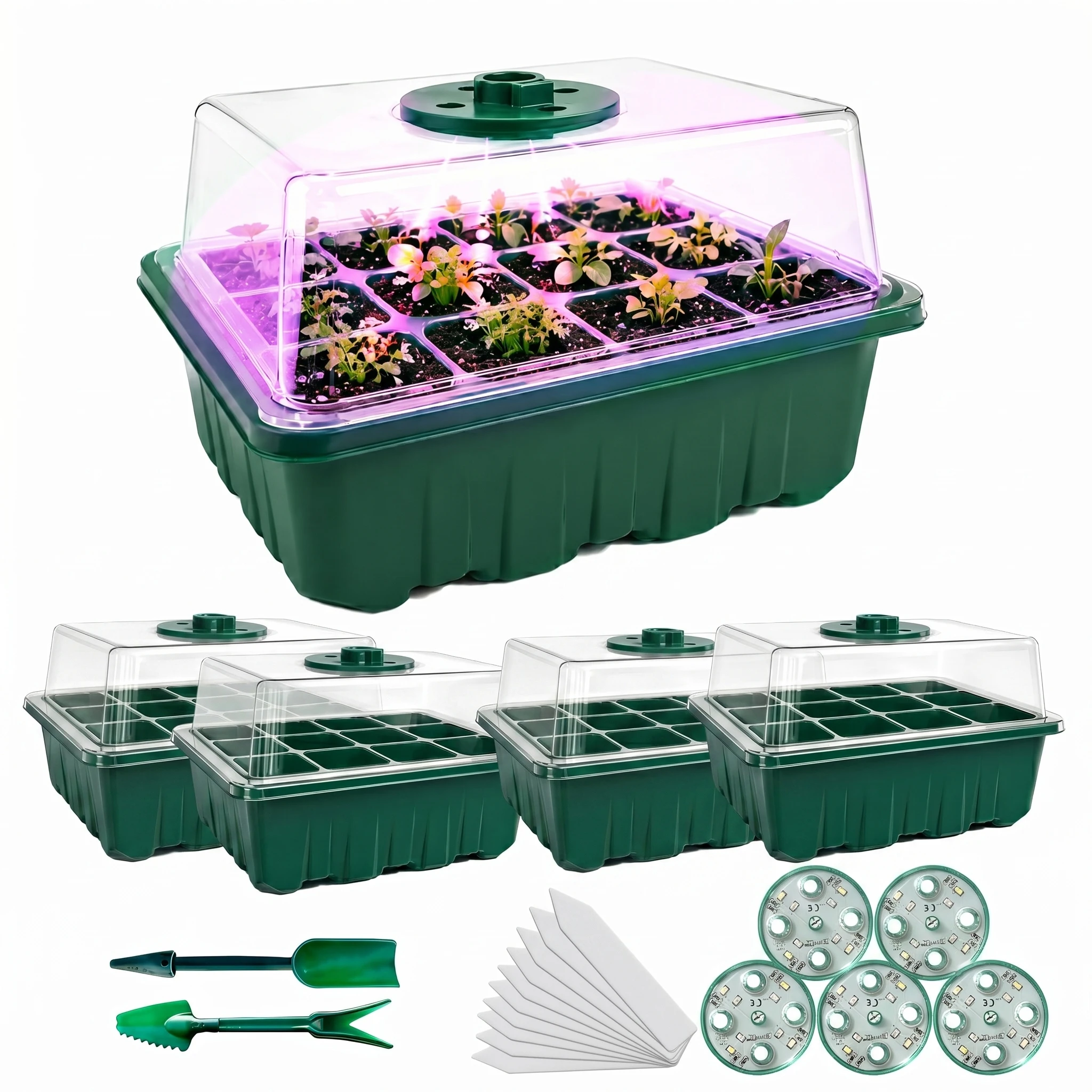 Seed Starter Trays - Bandeja de Germinação com Luzes LED