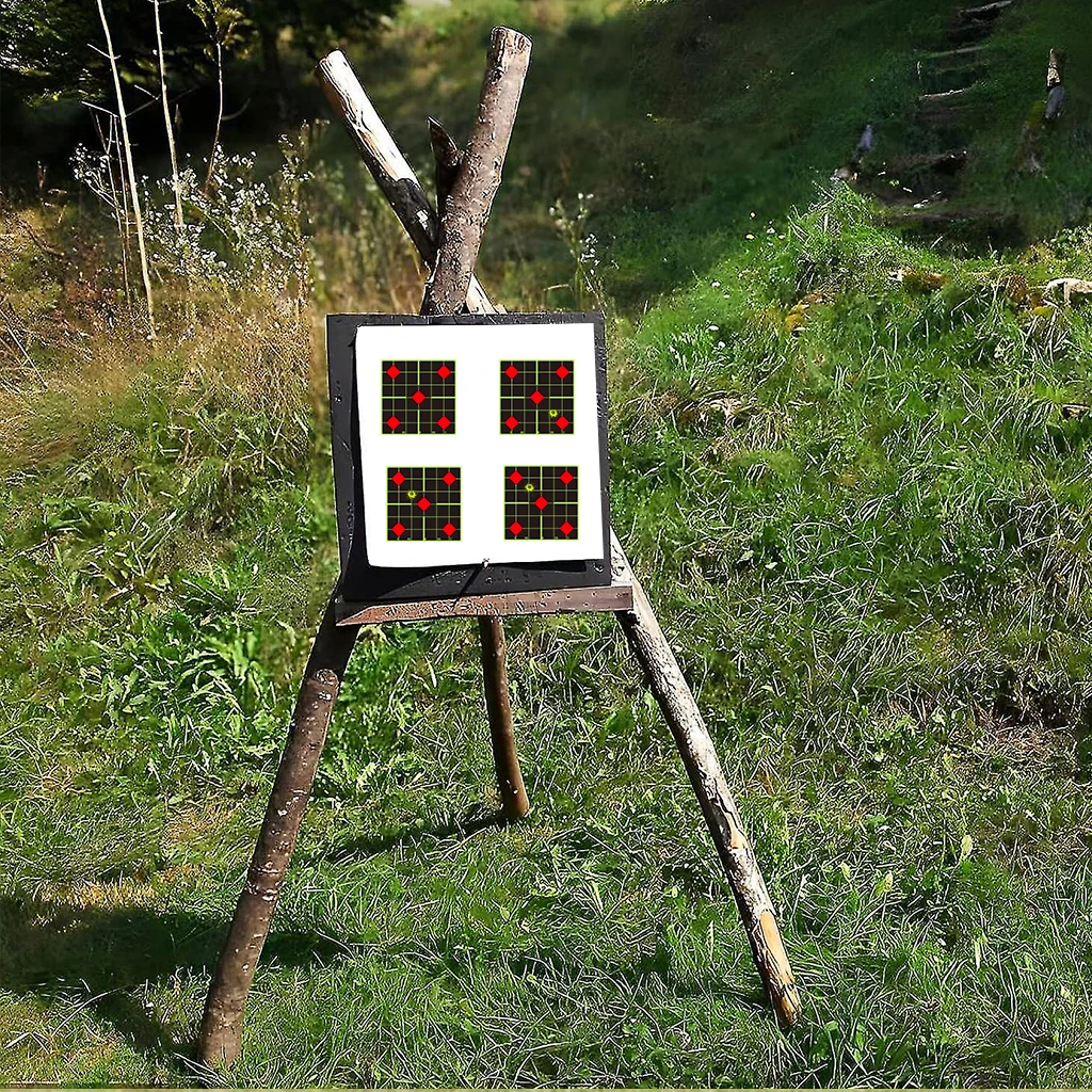200Pcs 3Inch Square Red Diamond-Shaped Aiming Targets for Splash Shooting, Target Training Supplies Stickers, Shooting Target La image 3