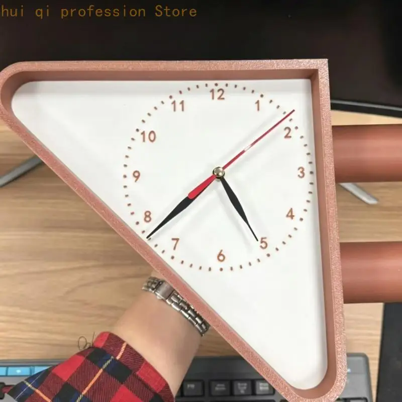 Dekorative seitlich montierte Wanduhr, doppelseitige Vintage-inspirierte Zeitanzeige für Durchgänge, Bars und Cafés H8WE – Detail 10